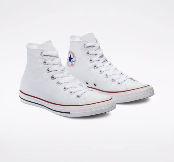 Converse Chuck Taylor All Star White Sneakers High Hvide | CV-763UEL