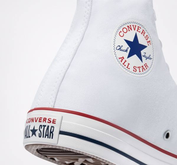 Converse Chuck Taylor All Star White Sneakers High Hvide | CV-763UEL