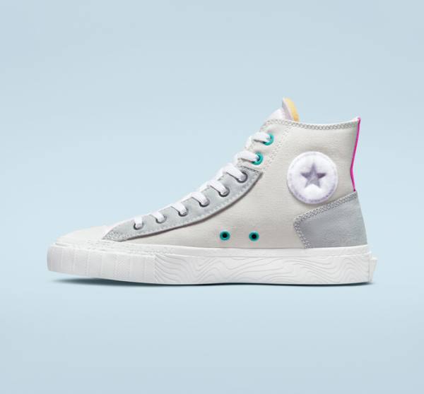 Converse Chuck Taylor Alt Star Marbled Patch Sneakers High Grå Lyserød | CV-894BOC