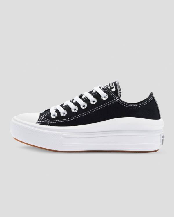 Converse Chuck Taylor Move Platform Sneakers Low Sort | CV-358WPV