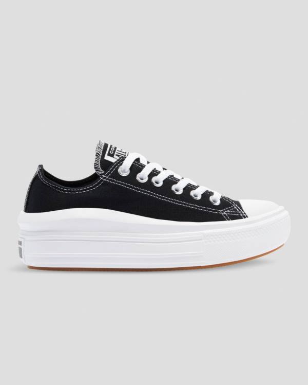 Converse Chuck Taylor Move Platform Sneakers Low Sort | CV-358WPV
