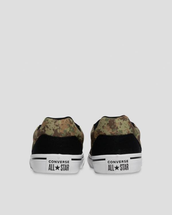 Converse El Distrito Mix And Match Sneakers Low Sort Camo | CV-283DXR