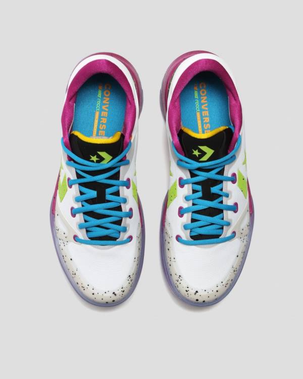 Converse G4 Graffiti Sneakers Low Hvide Lyserød | CV-497BZN