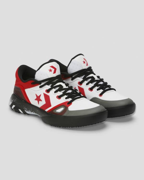 Converse G4 Rivals Sneakers Low Hvide Rød Sort | CV-271HIU