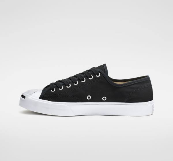 Converse Jack Purcell Canvas Sneakers Low Sort Hvide | CV-408ZEO