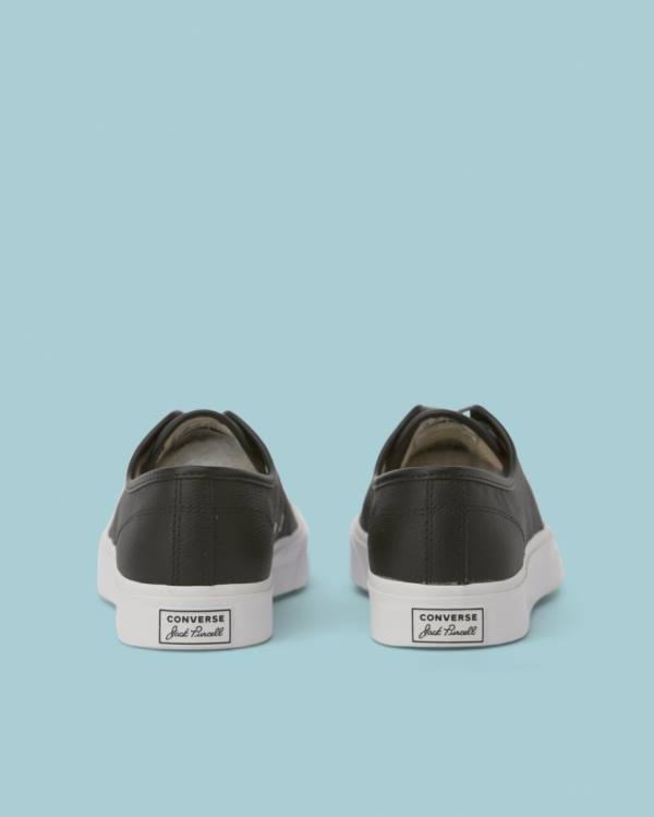 Converse Jack Purcell Foundational Læder Sneakers Low Sort | CV-813ASC