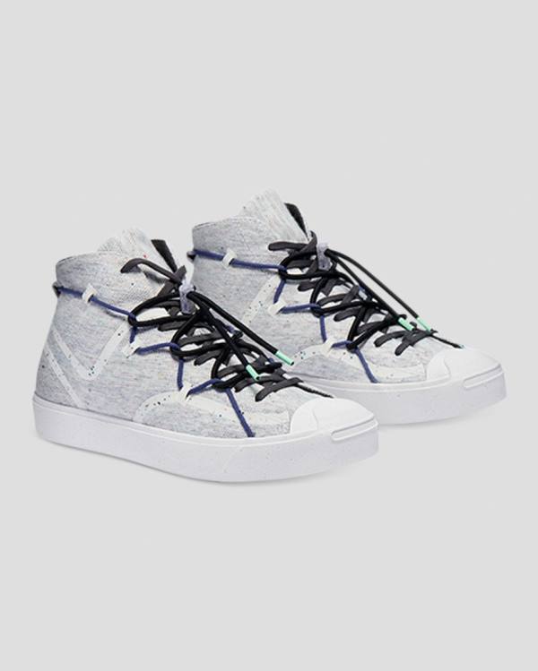 Converse Jack Purcell Ralley Morphlon Sneakers High Grå | CV-829HYK