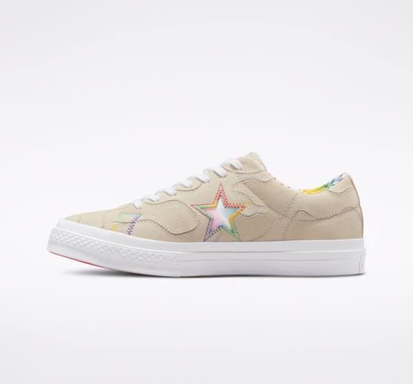 Converse One Star Pride Sneakers Low Rød | CV-128VTU