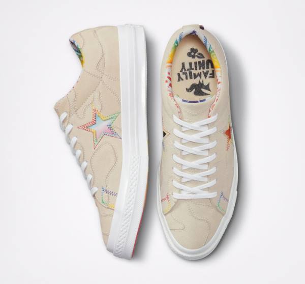 Converse One Star Pride Sneakers Low Rød | CV-128VTU