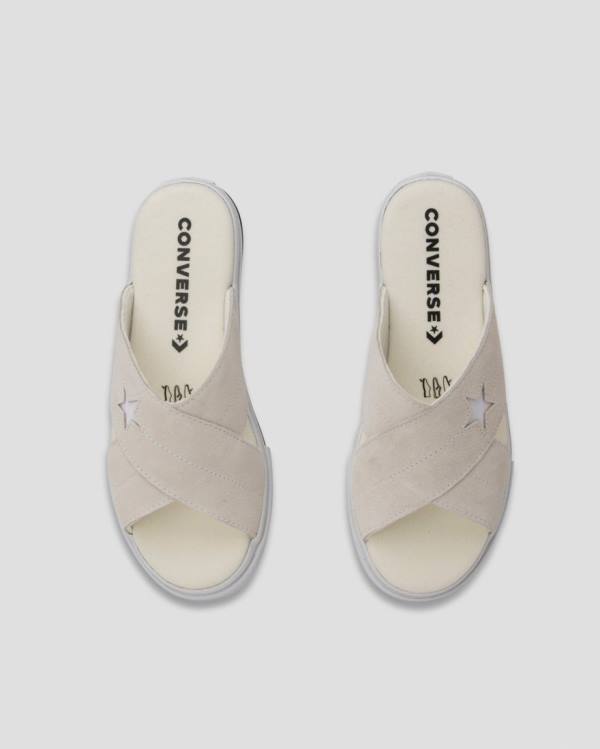 Converse One Star Ruskind Sandaler Beige | CV-782QZR