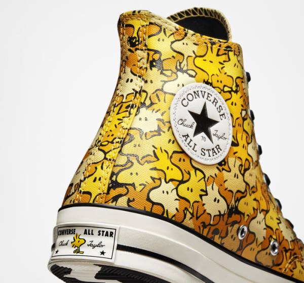 Converse Peanuts Chuck 70 Sneakers High Gul Guld | CV-873YPU