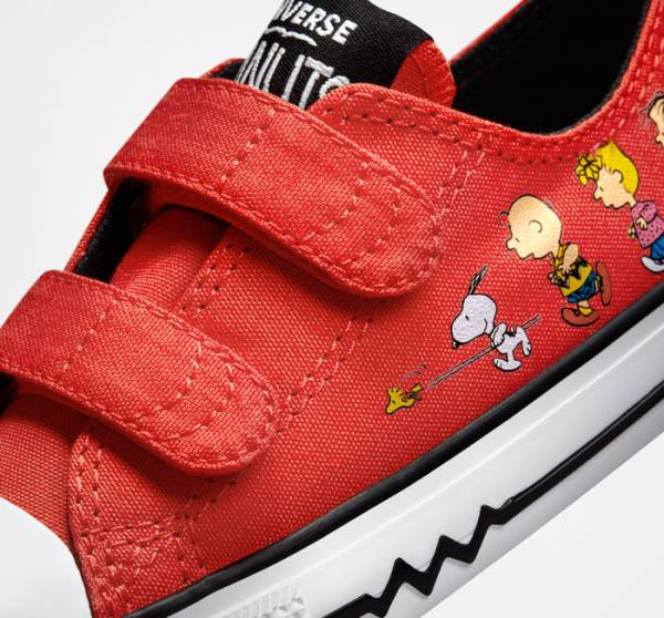 Converse Peanuts Chuck Taylor All Star Easy-On Sneakers Low Rød Sort Hvide | CV-082MRU