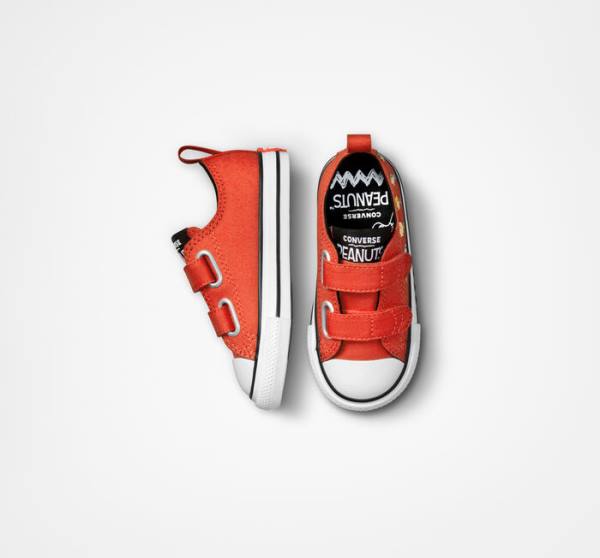Converse Peanuts Chuck Taylor All Star Easy-On Sneakers Low Rød Sort Hvide | CV-082MRU