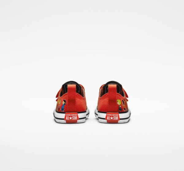 Converse Peanuts Chuck Taylor All Star Easy-On Sneakers Low Rød Sort Hvide | CV-082MRU