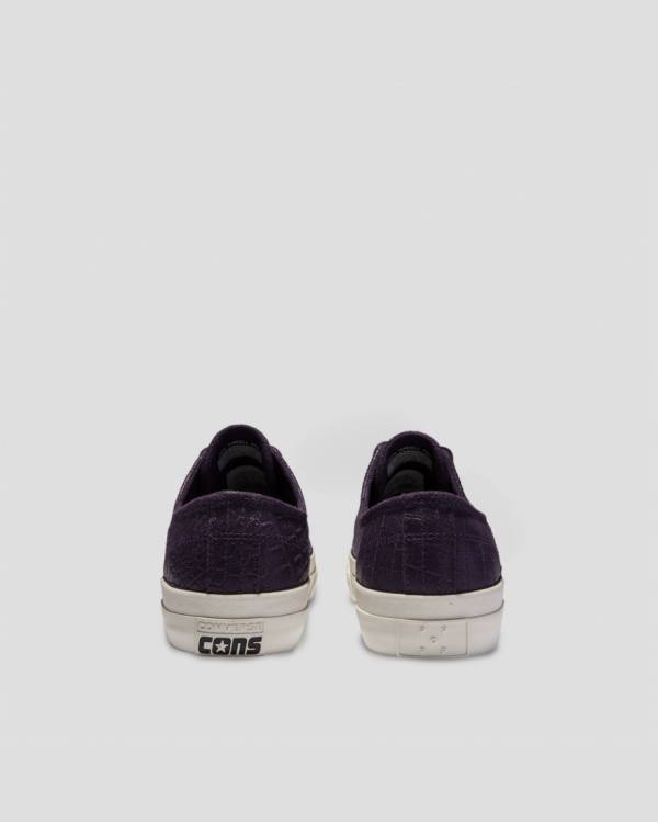 Converse Pop Trading Co Jack Purcell Pro Sneakers Low Lilla Sort | CV-213ZJP