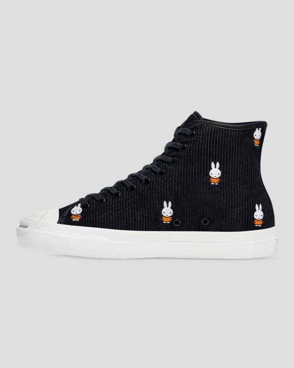 Converse Pop Trading Miffy Jack Purcell Pro Corduroy Sneakers High Sort | CV-856BQK