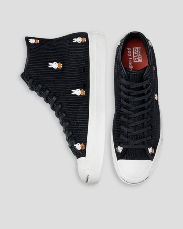 Converse Pop Trading Miffy Jack Purcell Pro Corduroy Sneakers High Sort | CV-856BQK