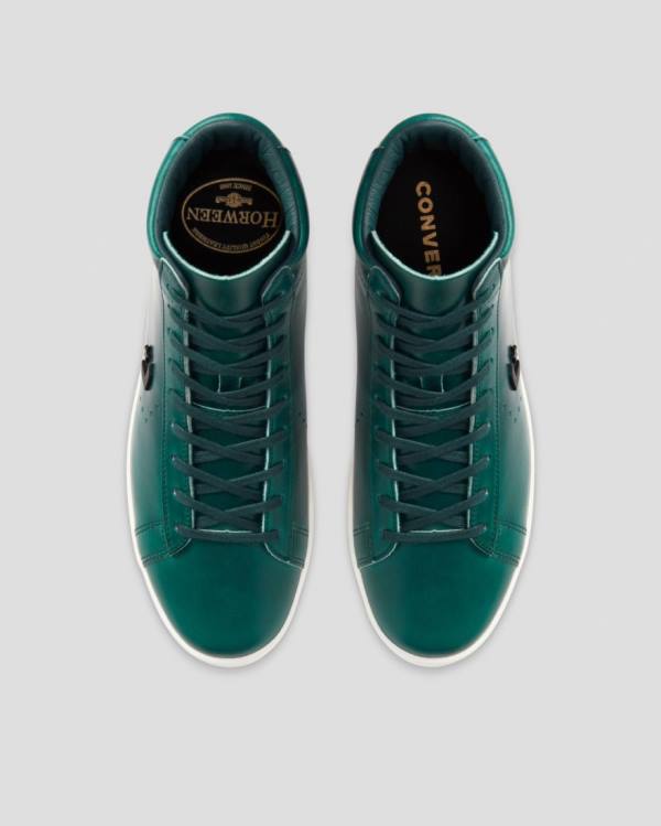 Converse Pro Læder Horween Sneakers High Blå | CV-587HEQ