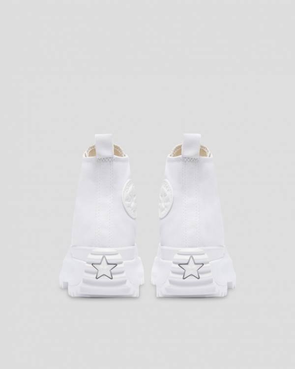 Converse Run Star Hike All White Sneakers High Hvide | CV-875RWM