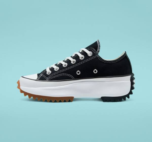 Converse Run Star Hike Platform Sneakers Low Sort Hvide | CV-931FKU
