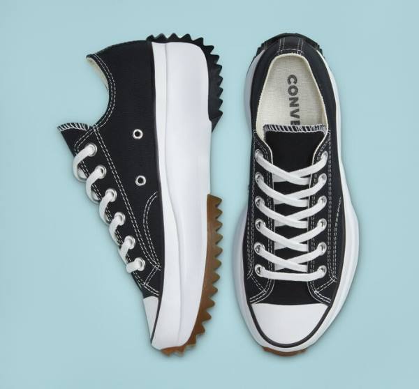 Converse Run Star Hike Platform Sneakers Low Sort Hvide | CV-931FKU
