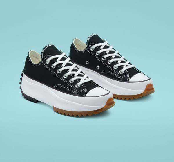 Converse Run Star Hike Platform Sneakers Low Sort Hvide | CV-931FKU
