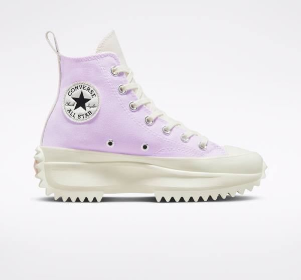 Converse Run Star Hike Platform Tri-Panel Color Block Sneakers High Lyserød | CV-628UCY
