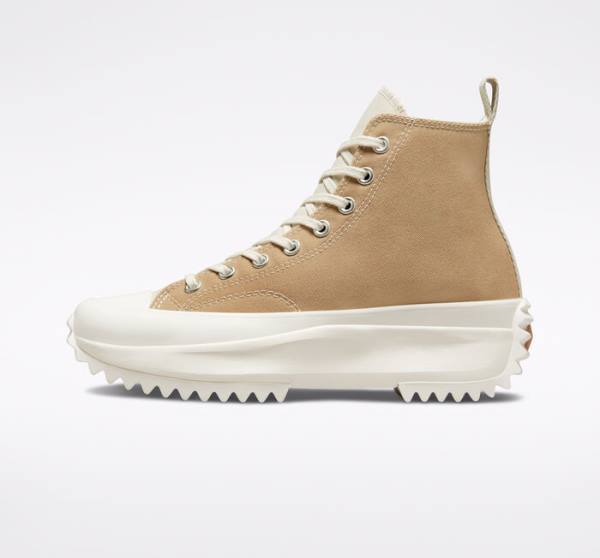 Converse Run Star Hike Platform Tri-Panel Color Block Sneakers High Khaki | CV-815KHS