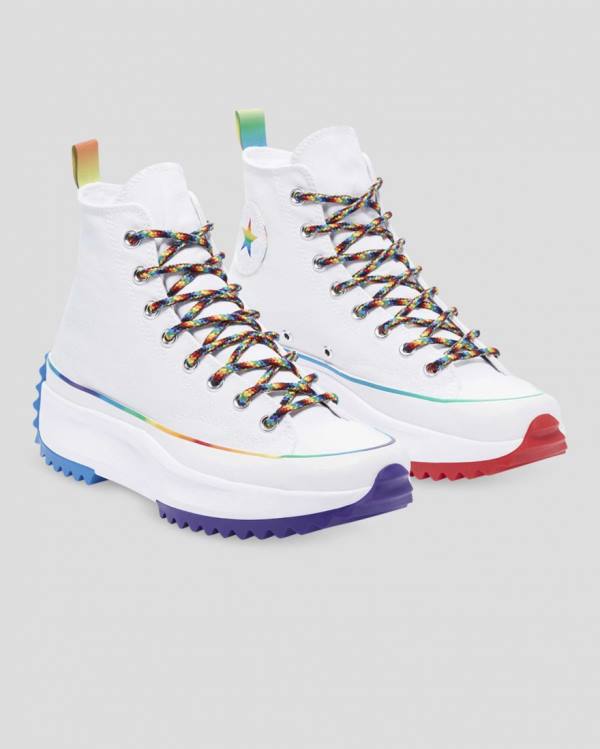 Converse Run Star Hike Pride Sneakers High Hvide | CV-154DMY