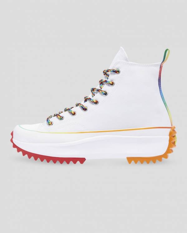 Converse Run Star Hike Pride Sneakers High Hvide | CV-154DMY