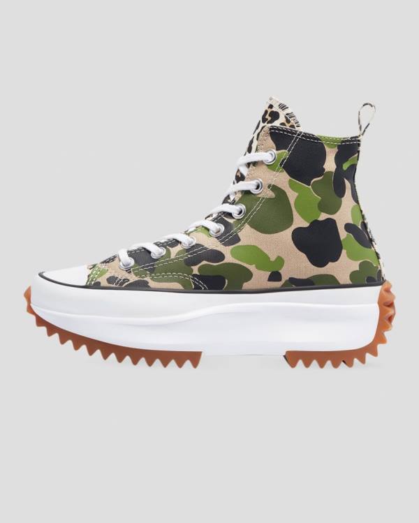 Converse Run Star Hike Wild Archive Sneakers High Camo | CV-167UTG