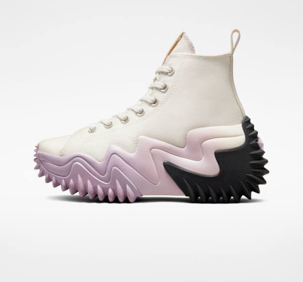 Converse Run Star Motion Platform Ombre Sneakers High Sort Lilla Hvide | CV-750ASH