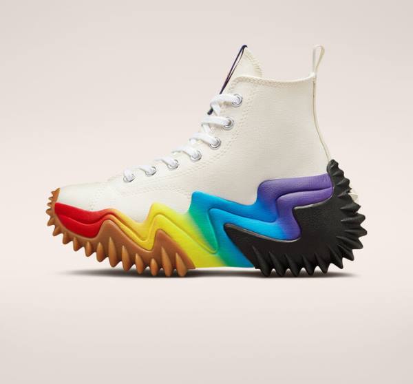 Converse Run Star Motion Platform Pride Sneakers High Lilla | CV-651VDQ