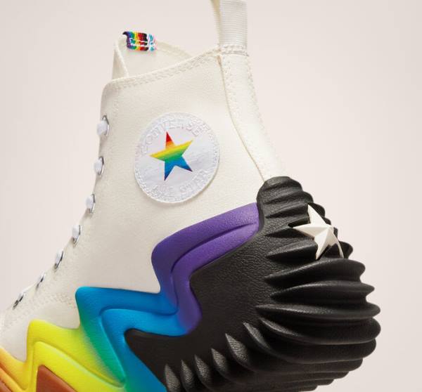 Converse Run Star Motion Platform Pride Sneakers High Lilla | CV-651VDQ